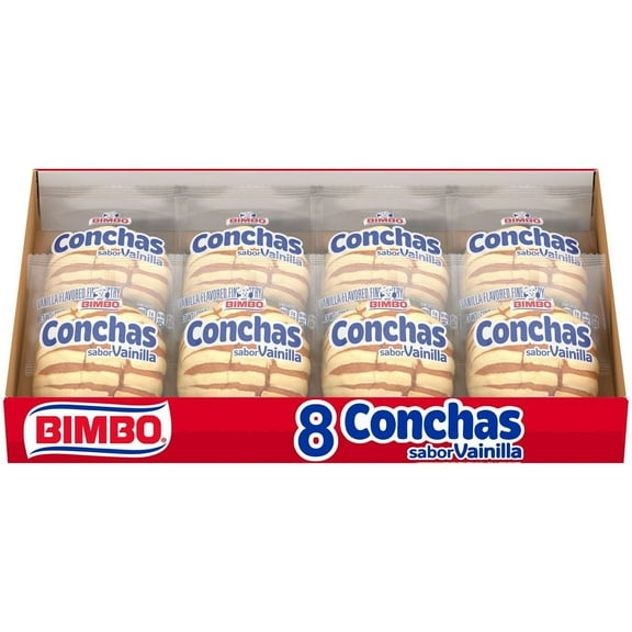 Pack Of 2 Bimbo Vanilla-Flavored Conchas Pastries - 8 ct (Packaging May Vary)