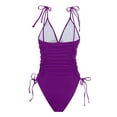 thumbnail image 6 of QHFBli Women One Piece Swimsuits Tummy Control Bathing Suits Sexy Ruched Swimwear, 6 of 7