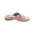 thumbnail image 2 of Vionic Womens Zarie Leather Adjustable Slide Sandals, 2 of 3