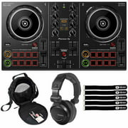 Pioneer DJ DDJ-200 Smart DJ Controller with Performance Headphones & Gear Bag Package
