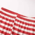 thumbnail image 3 of Bjutir Matching Family Christmas Pajamas Mens Christmas Pajamas Set Printed Long Sleeve Top With Stripe Trousers Two Piece Set Sleepwear,Red,Size S, 3 of 7