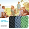 thumbnail image 3 of tasrioml Inflatable Seat Cushion Waterproof Wear-Resistant Quick Inflate Deflate Comfortable Air Support Airplane Car Seat Pad, 3 of 8