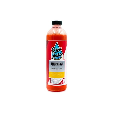 Rev Auto Berry Blast Shampoo – pH Balance High Foaming Soap | Best Car Wash Soap For Pressure Washer & All Foam Cannon/Foam Gun | Car Foam Soap | Won’t Strip Car Wax or Ceramic Coating (16 fl oz)