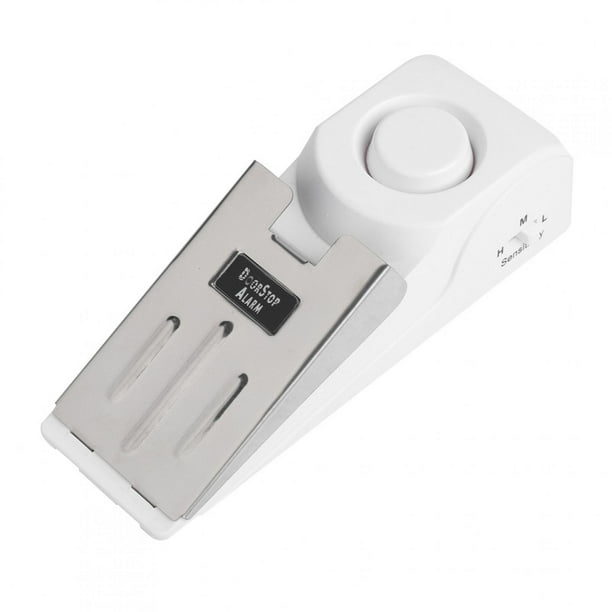 Alarma de seguridad portátil con tope de puerta en forma de cuña para casa, viajes, apartamento, alerta antirrobo, 120 dB