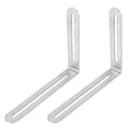 thumbnail image 1 of Shisuyan Support Mural d'Angle Argent 2 Pcs 6.5x4.7in, 1 of 8
