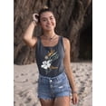 thumbnail image 2 of Pipeline Waveflower Floral Themed Graphic Tee - Racerback Women's, 2 of 4
