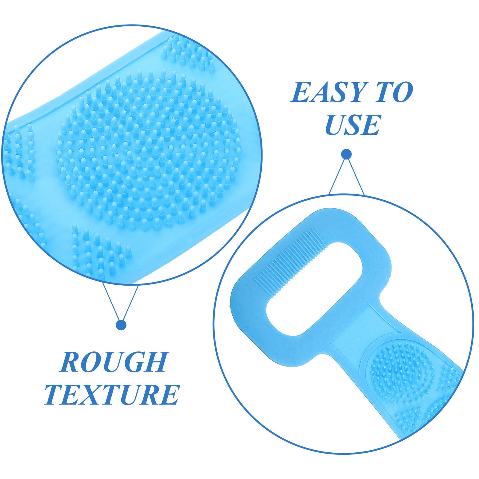 TAILTOSS 1Set Bath Back Scrubber Strap for Exfoliating and Massaging in Shower