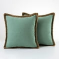 thumbnail image 3 of Throw Pillow Cover Funda de almohada suave Funda de cojín para decoración Verde Zulema Fundas de almohada, 3 of 8
