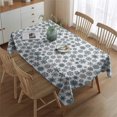 thumbnail image 2 of Blue Christmas Snowflake Pattern Rectangle Tablecloth 60"x84",Waterproof Polyester Rectangle Table Cloth, Wipeable Spillproof Polyester Tablecloth for Dining, Camping, Indoor and Outdoor, 2 of 5