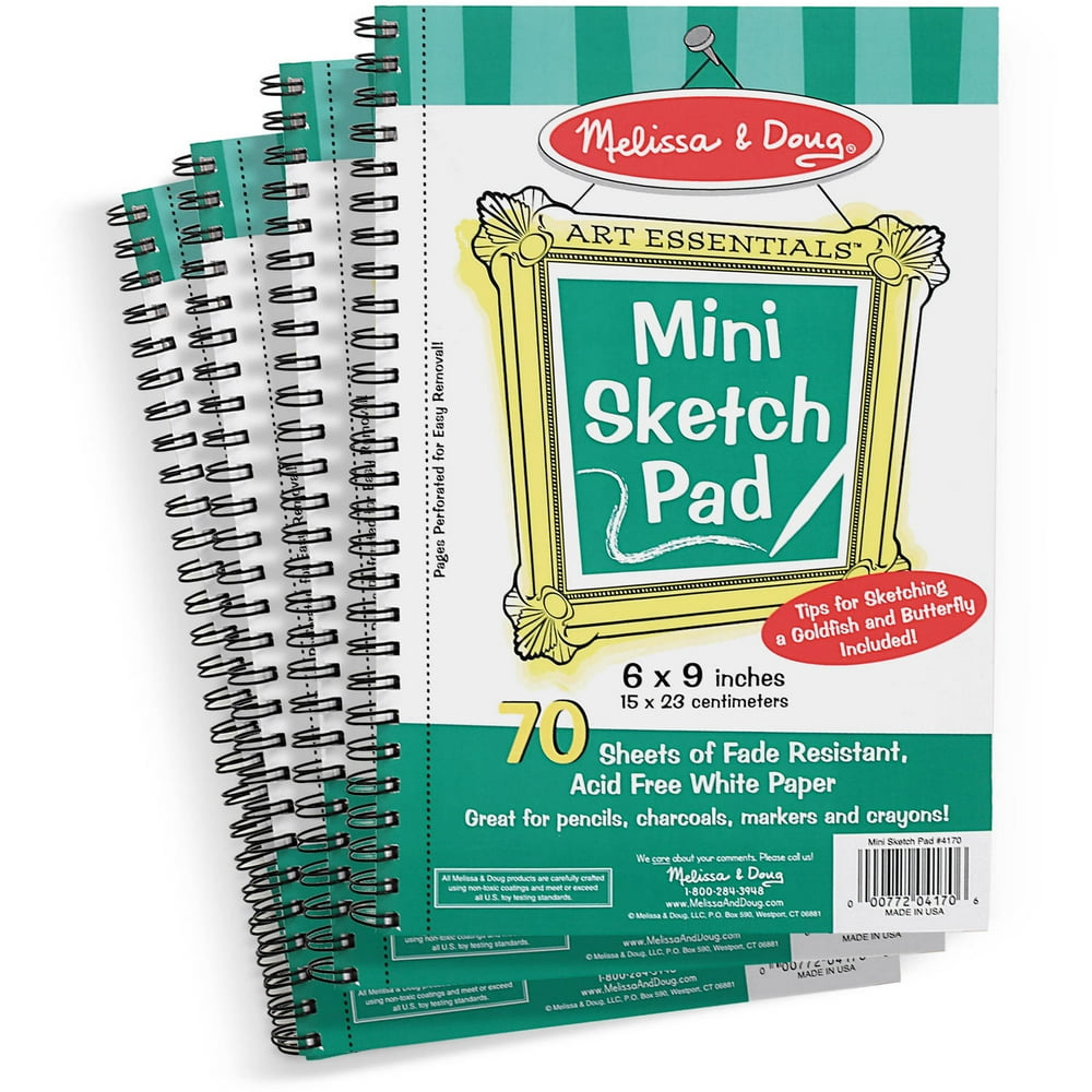 Melissa and Doug Mini-Sketch Spiral-Bound Pad, 6