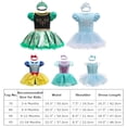 thumbnail image 4 of IBTOM CASTLE Baby Girls Princess Outfit Halloween Christmas Carnival Cosplay Fancy Dress up Romper + Headband Birthday Party Bodysuit Ballet Dancewear, 4 of 8