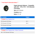 thumbnail image 2 of Engine Harmonic Balancer - Compatible with 1969 - 1970, 1973 - 1974 Chevy C30 Pickup, 2 of 3