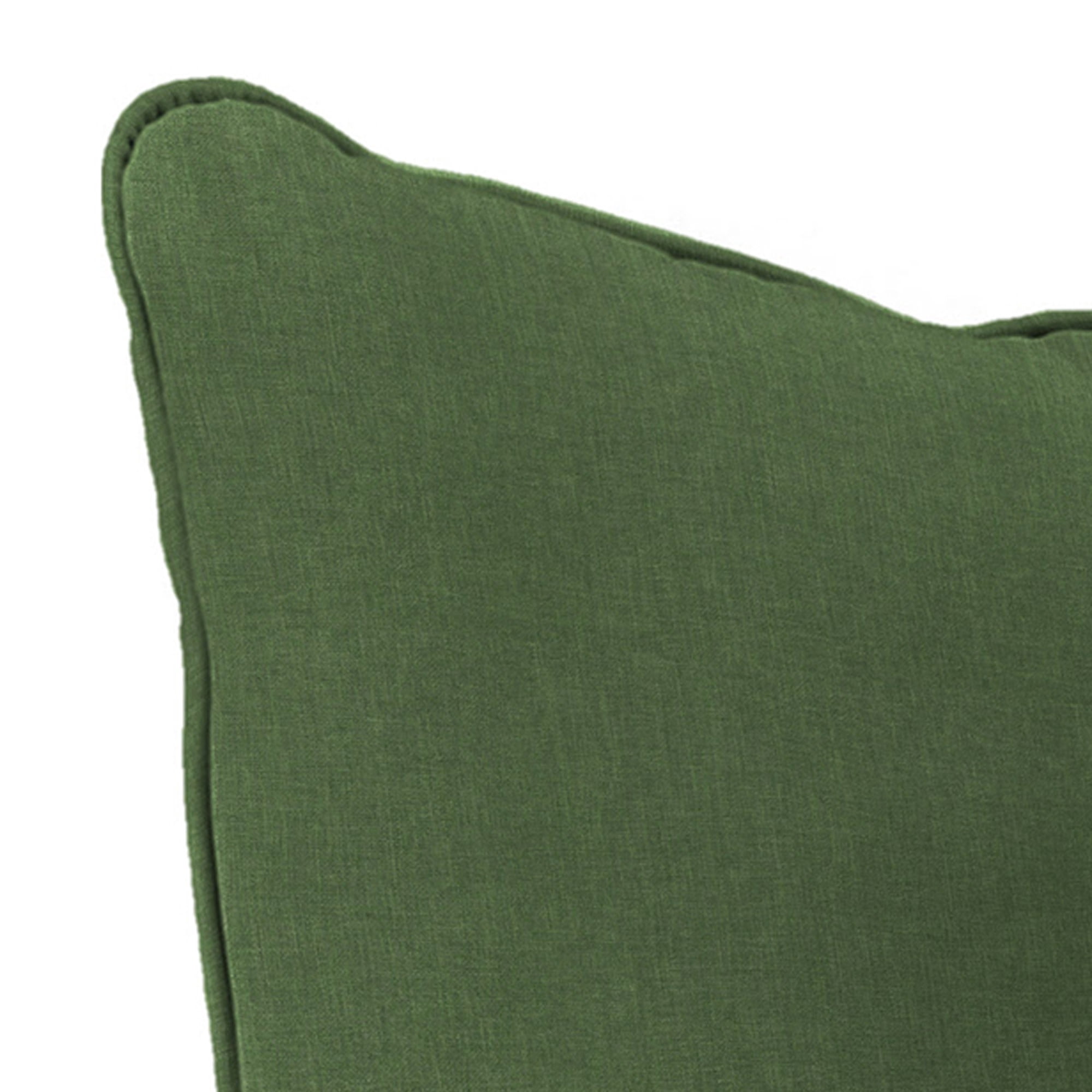 Jordan Manufacturing 46.5" x 24" Forest Green Solid Rectangular Outdoor Deep Seat Chair Cushion Set with Welt