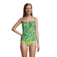 thumbnail image 3 of Lands' End Women's Chlorine Resistant Tie Front Underwire Tankini Top Swimsuit Adjustable Straps, 3 of 3