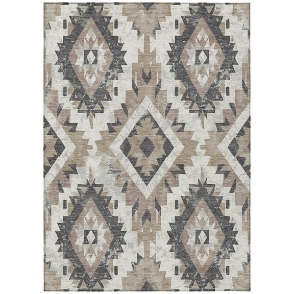 Dalyn Rugs Machine Washable Indoor/Outdoor Chantille Taupe 2'6" x 3'10" Rug
