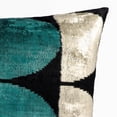thumbnail image 3 of ArtDeco Silk Velvet Ikat Throw Pillow Cover 16 X 24, 3 of 4