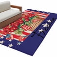 thumbnail image 2 of Independence Day Washable Area Rug 2.7 x 5 ft Red Floral Basket, Soft Non Slip Rugs Stain Repellent Indoor Felt Carpet for Living Dining Room Bedroom Home Office, 2 of 9