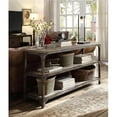 thumbnail image 1 of Home Roots Furniture 286025 Table Console 30 x 60 x 16 Po en Placage de Pin et MDF - Chêne Vieilli et Argent Antique, 1 of 1