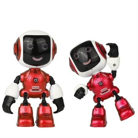 Electric LED Sound Intelligent Alloy Robot Toys Novelty Phone Stand For 2019 hotsales