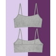 thumbnail image 2 of Fruit of the Loom Girls Cotton Spaghetti Straps Training Bra 10 Pack, 2 of 5