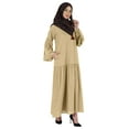 thumbnail image 2 of Bimba Robe Longue Islamique avec Foulard Hijab Imprimé Abaya en Rayonne Maxi Vêtements pour Femmes Musulmanes, 2 of 7