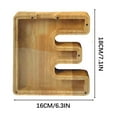 thumbnail image 3 of LSLJS Wooden English Letter Saving Can Transparent Glass Saving Can, Piggy Bank, 3 of 6