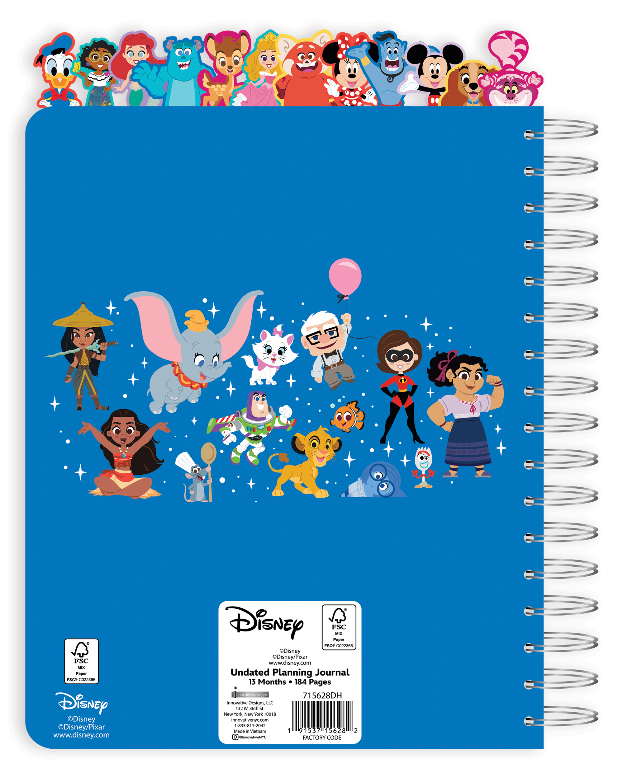Disney 13-Month Undated Planner with Tabs, 184 Pages - image 2 of 8