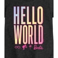 thumbnail image 3 of Barbie - Hello World - Girls Fitted Short Sleeve Graphic T-Shirt, 3 of 5