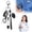 A, variant on 6 Pen Sets Including Marker Pen Retractable Ballpoint Pen Keychain Clip Foldable Scissor Light Led Flashlight Accessories Keychain Office&Craft&Stationery