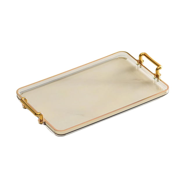 Matsuzay Nordic Style Farmhouse Serving Tray Multiuse Office Shower Bedroom for Teteras Marrón claro