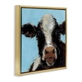 thumbnail image 3 of Stupell Industries Cow with Wispy Hair Gold Framed Floater Canvas Wall Art design by Wani Pasion, 25 x 25, 3 of 9