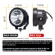 thumbnail image 4 of Par Faros 4'' Redondo Led Potentes Jeep Jk Moto Camión, 4 of 8