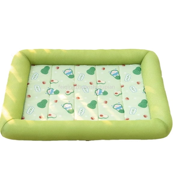 Summer Washable Pet Dog Bed Met Breathable Soft Cat Blanket Sofa Sleeping Cooling Pad Square Mat For Small Medium Large Dogs Mat