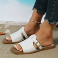 thumbnail image 4 of Wavsuf Slippers for Women Beach Casual Summer White Slippers Size 9, 4 of 6