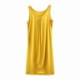 thumbnail image 4 of Sakmal Jaune Femmes Moo Moo Débardeur Nuisette Décontractée Coton Longue Robe de Nuit Sans Manches Uni Débardeurs de Sommeil pour Femmes, 4 of 5
