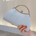 thumbnail image 2 of Clutch Purses for Women Evening Bags Party Clutches Handbag With Detachable Chain Strap for Cocktail Party Wedding Purses with Pleated, 2 of 11