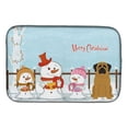 thumbnail image 4 of Caroline's Treasures Merry Christmas Carolers Mastiff Brindle White Dish Drying Mat, 4 of 4
