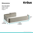 thumbnail image 2 of KRAUS Stelios? Bathroom Toilet Paper Holder, Brushed Nickel Finish, 2 of 7