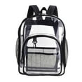 thumbnail image 2 of Mochi transparente resistente Ver a través con correas acolchadas reforzadas Bolsa transparente multifunción para Adultos diario Concierto Negro Colco Almacenamiento transparente, 2 of 8