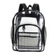 thumbnail image 2 of Mochila transparente Macarena con bolsillo frontal transparente y correas acolchadas reforzadas negro, 2 of 8