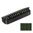 thumbnail image 4 of LOVIVER 6xCar Phone Number Plate Stop Accessories Hidden Parking Phone Number Card black, 4 of 8