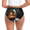 thumbnail image 3 of Womens Underwear - Halloween Witch Mysterious Pumpkin No Show Seamless Underwear for Women, Stretch Women's Panties, Hipster Soft Comfort Ladies Panties Bikini Underwear Briefs, 3 of 6