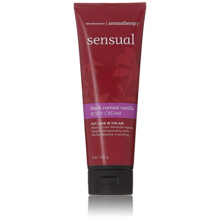 Bath & Body Works 8 Ounce Body Cream Aromatherapy Sensual Black Currant (Best Bath And Body Works Products)