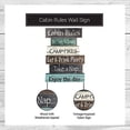thumbnail image 3 of Youngs 15440 Wood Cabin Rules Wall Sign, 3 of 3