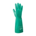 thumbnail image 1 of Showa 7803059 Gants Chimiques en Nitrile Unisexes Intérieur & Extérieur, Vert - Extra Grand - Ensemble de 2, 1 of 1