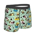 thumbnail image 3 of Balery Green Cute Avocado Men's Boxer Briefs, Soft and Breathable Cotton Underwear with nylon Waistband-Large, 3 of 9