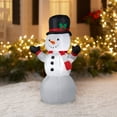 thumbnail image 2 of Gemmy Airblown Inflatable Snowman, 4', 2 of 2