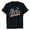 Black, variant on Womens Tops Trendy Short Sleeve Letter Print T Shirt Crew Neck Blouses,Black,L