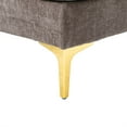thumbnail image 7 of 110" Oversized U-Shaped Sofa, Modern Sectional Sofa with Soft Padded Seat, 4 Seat Modular Sofa Couches with 2 Chaise Lounges & Golden Metal Legs, 800lbs Capacity, for Living Room, Gray, 7 of 7