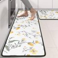 thumbnail image 2 of Kitchen Rugs Sets Of 2,Pioneer Flower Floral Print Pattern Anti Fatigue Kitchen Mat Rugs Non Slip Washable,Decorative Kitchen Floor Mats for Kitchen,Sink,Laundry,17"x47"+17"x47", 2 of 5